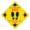 Signmission Please Wait Here Yellow Non-Slip Floor Graphic, 7in Vinyl Decal, 7" x 7", FD-2-X-7-99999 FD-2-X-7-99999 - alternate 1